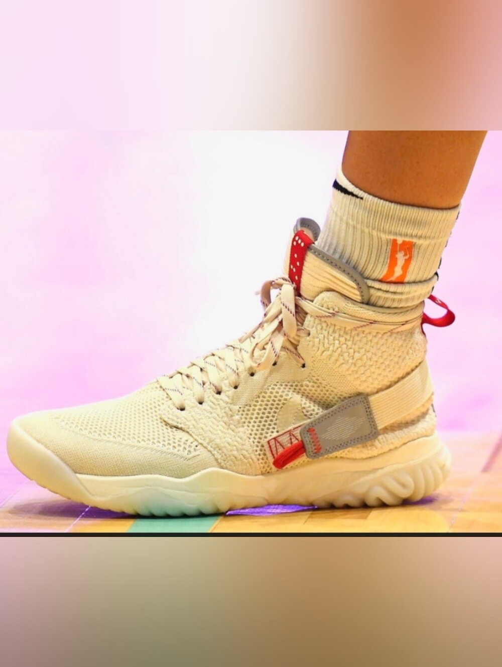 Nike BQ1311-206 Air Jordan Apex React Bio Light Cream Sail Red Shoes Men SZ 11.5
